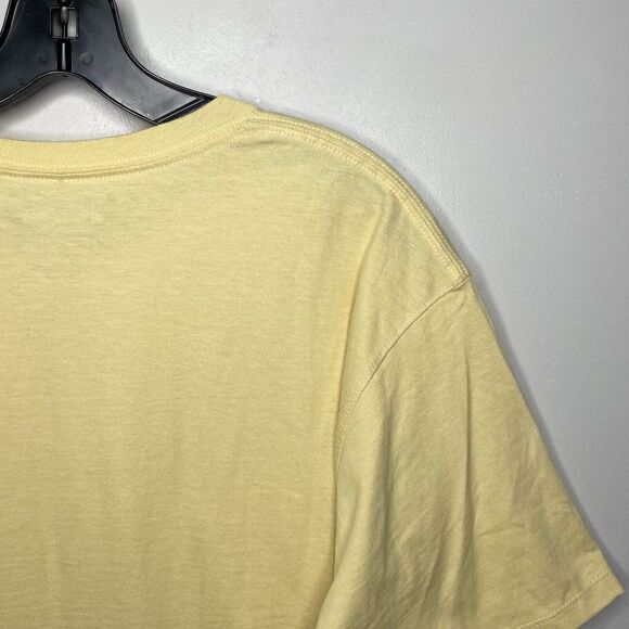 CHAMPION Mens Yellow Logo T-Shirt NEW Classic Graphic Cotton Tee Sz Medium M - Picture 8 of 8